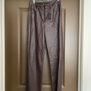 Express leather pants